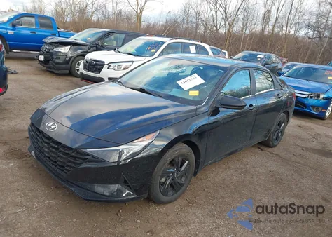 2022 Hyundai Elantra Hybrid Blue z USA, uszkodzony, nr VIN KMHLM4AJ2NU023081